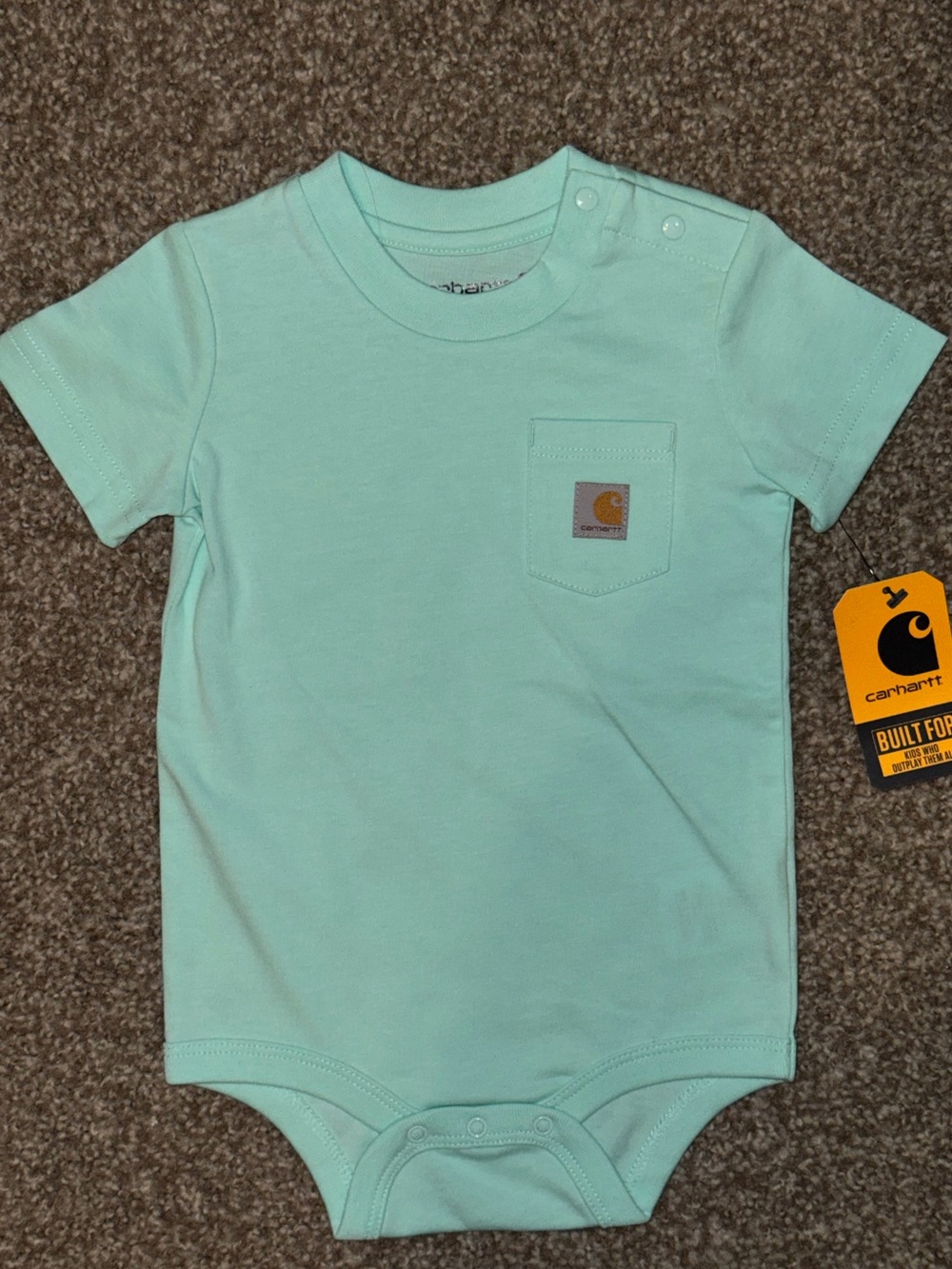 NWT-Carhartt Short Sleeve Pocket Onesie